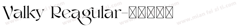 Valky Reagular字体转换